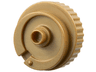 Duplo Counterweight 3 x 3 x 2 Round with Notched Rim, Off-Center Swirl, and Stud