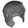 Minifigure, Headgear Helmet Space with Open Face and Top Hinge, with Angular Cheeks  (Iron Man)