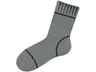 Cloth Sock with Black Stitching Pattern - Spongy Stretchable Fabric