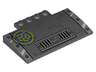 Slope, Curved 5 x 8 x 2/3 with 4 Studs with Sewer Grate and Rivets and Lime and Dark Purple Circle Pattern