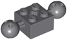 Technic, Brick Modified 2 x 2 with 2 Ball Joints and Axle Hole