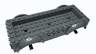 Vehicle, Base 8 x 16 x 2 1/2 with Mudguards Raised, 4 x 14 Recessed Center with 3 Holes, and (Same Color) Wheels Holders