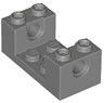 Technic, Brick 2 x 4 x 1 1/3 with Pin Holes and 2 x 2 Cutout