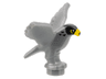 Bird, Falcon with Black Head, Yellow Eyes and Beak Pattern