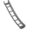 Train, Track Roller Coaster Ramp Large Lower Part, 6 Bricks Elevation