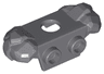 Minifigure Armor Rock Shoulder Pads with 2 Back Studs