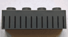 Brick 1 x 4 with 12 Black Lines with Pointed Ends Pattern (BrickHeadz Hermione Granger Skirt)