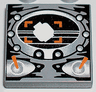 Tile 2 x 2 with Alpha Team Arctic Oval Display Pattern