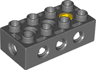 Duplo, Toolo Brick 2 x 4 with Holes on Sides and Top and 1 Screw in Top