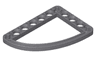 Technic, Liftarm, Modified L-Shape Quarter Ellipse Thin 5 x 7