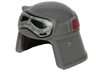 Minifigure, Headgear Helmet SW Imperial Pilot, Raised Forehead with Light Bluish Gray Goggles with Black Lenses, Red Square Pattern
