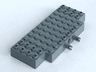 Brick, Modified 5 x 12 with 1 x 2 Cutouts and 3 Holes on Side with 2 Fixed Rotatable Friction Pins (45403 / bb1241)