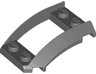 Wedge 4 x 3 Open with Cutout and 4 Studs