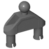 Technic, Pin Double Triangle 1 x 3 with Tow Ball