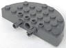 Brick, Round Corner 4 x 8 Full Brick Double with 2 Fixed Rotatable Friction Pins