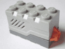 Electric, Sound Brick 2 x 4 x 2 with Light Bluish Gray Top and Roaring Animal Sound