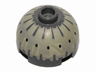 Brick, Round 2 x 2 Dome Top with Black Spots on Tan Pattern (Buzz Droid)