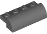 Slope, Curved 2 x 4 with 4 Recessed Studs