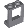 Window 1 x 2 x 2 Plane, Single Hole Top and Bottom for Glass