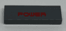 Tile 1 x 3 with Red 'POWER' Pattern