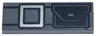 Tile 1 x 3 with Belt with Silver Buckle and Black Pouch Pattern (BrickHeadz Princess Leia Belt)