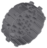 Wheel Hard Plastic with Small Cleats