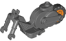 Flywheel Stuntz Riding Cycle with Orange Rear Wheel and Black Tire