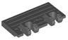 Hinge Train Gate 2 x 4 Locking Dual 2 Fingers without Rear Reinforcements