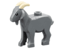 Goat with Black Eyes, Tan Horns Pattern