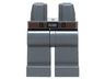 Hips and Legs with Dark Brown Belt and Silver Buckle Pattern