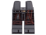 Hips and Legs with Black and Gold Belt, Robe, Knee Straps and Black Zoris Pattern