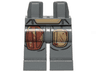 Hips and Legs with SW Mandalorian Armor, Reddish Brown and Tan Patches Pattern