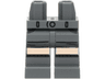 Hips and Legs with Black Belt Loops, Buckle and Pockets Outlines, Light Nougat Knees and Dark Green Socks Pattern