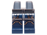 Hips and Dark Blue Legs with Silver Belt and Armor Pattern