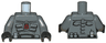 Torso Space Police 3 Officer Pattern / Dark Bluish Gray Arms / Black Hands
