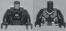 Torso Armor with '002', 'FF446',  'DANGER', and White Rectangle Pattern / Dark Bluish Gray Arms /  Dark Bluish Gray Hands