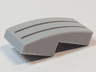 Slope, Curved 2 x 1 x 2/3 with 2 Silver Lines Pattern