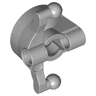 Technic, Steering, Wheel Hub Holder with 2 Pin Holes and 2 Tow Ball Arms
