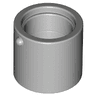 Minifigure, Utensil Bucket 1 x 1 x 1 Straight with Handle Holders