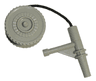 Duplo Winch Drum Narrow Ridged with Black String and Light Bluish Gray Nozzle