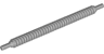 Hose, Flexible Ribbed with 8mm Ends 12L / 9.6cm