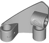 Technic, Panel Curved #10 3 x 3 Tapered Right