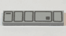 Tile 1 x 4 with Silver Stormtrooper Utility Belt Pattern