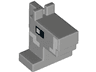 Creature Head Pixelated Horse with Eyes and White Cheek and Side of Nose Pattern (Minecraft Horse)