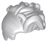 Minifigure, Hair Female with High Bangs, Large Wavy Curls and Small Bun