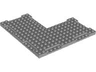 Brick, Modified Corner 16 x 16 x 2/3 with 7 x 7 Inside Corner and 1 x 4 Side Indentations