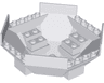 Cockpit 10 x 10 x 4 Octagonal with Axle Hole