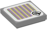 Tile 2 x 2 with Super Mario Scanner Code Scaredy Rat Pattern (Sticker) - Set 71402
