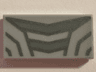Tile 1 x 2 with Dark Bluish Gray Thick and Thin Lines Pattern