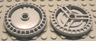 Technic, Disk 5 x 5 - Notched WITH Pin